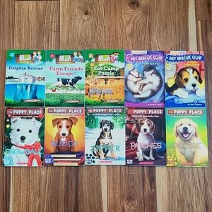 Bundle of 10 Animal/Pet Themed Children's Chapter Books.  Grade 3 Reading Level.